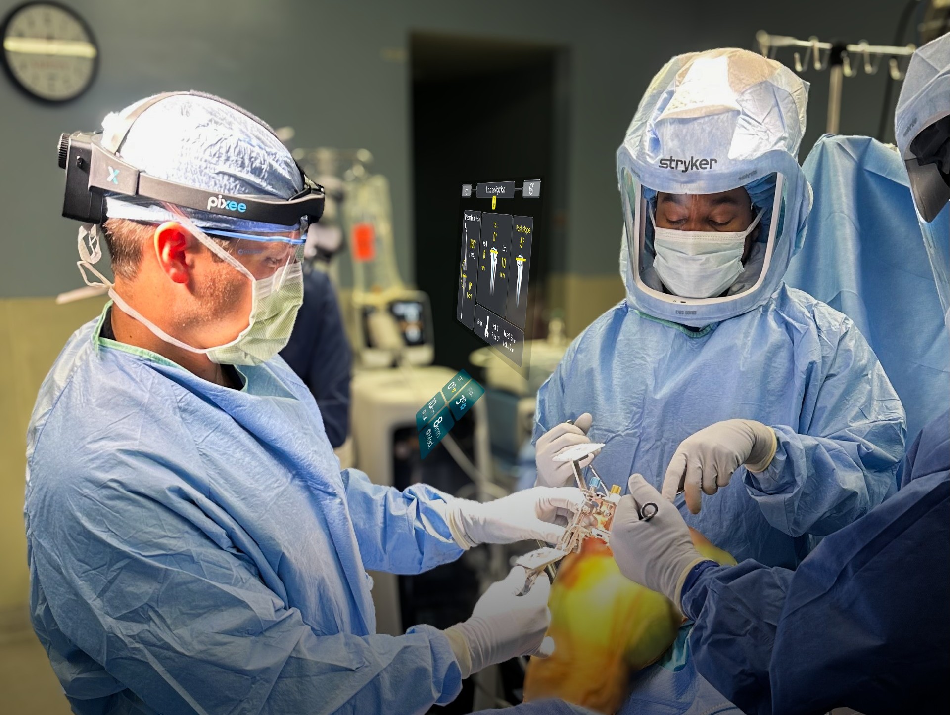 Dr. Pastore during TKA surgery