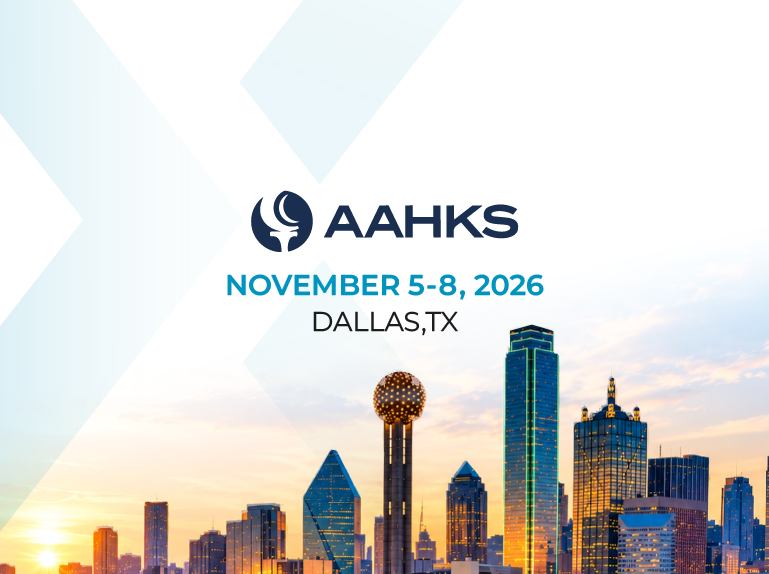 AAHKS 2026 website annouce